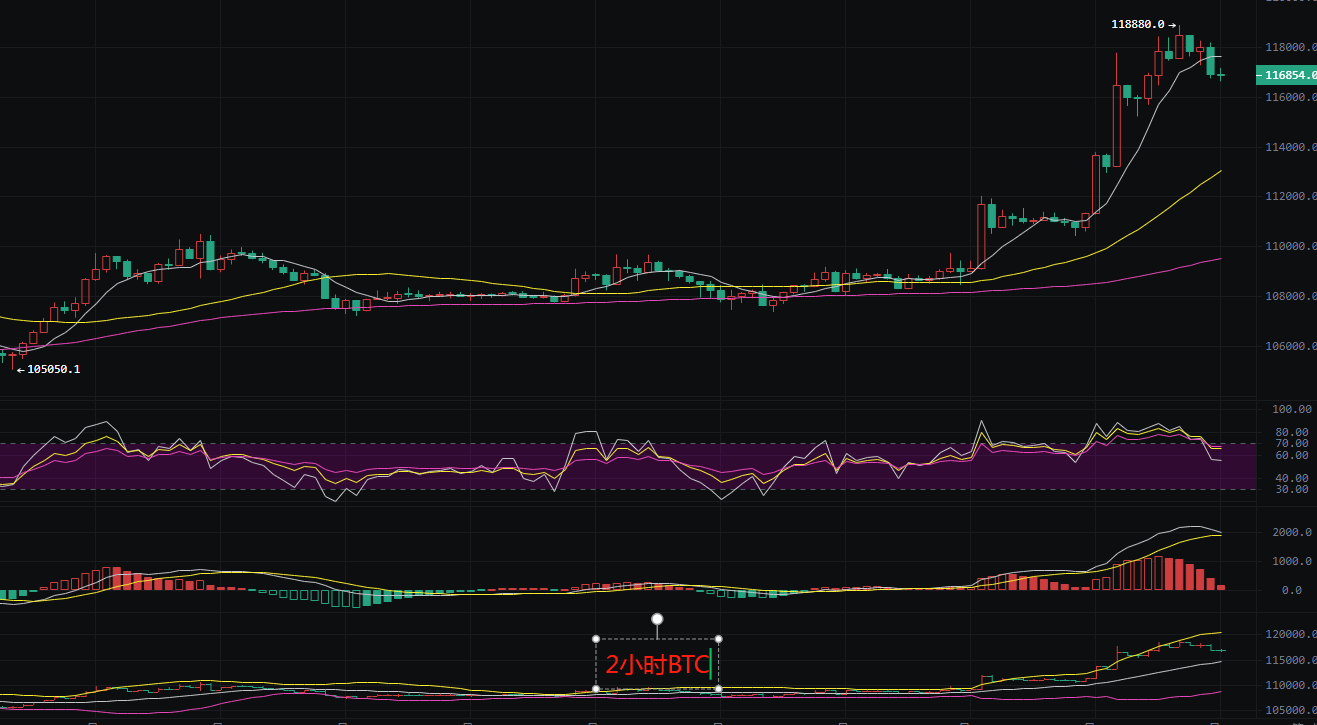 币圈丽盈:7.12比特币117000遇震荡!是回调还是再创新高?以太坊2955高位震荡!短期调整势不可挡!最新行情分析